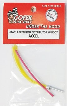 GOFER 1/24-1/25 Accel Prewired Distributor w/Aluminum Plug & Boot