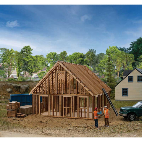 HO HOUSE UNDER CONSTRUCTION KIT