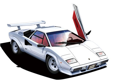 AOSHIMA 1/24 1985 Lamborghini Countach 5000QV Sports Car