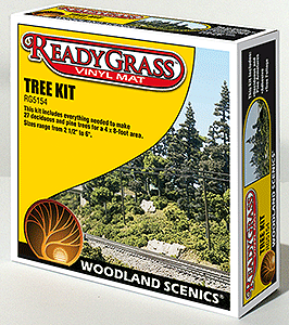 WOODLAND SCENICS 	ReadyGrass Mat Accessories -- Tree Kit