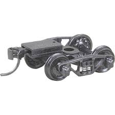 KADEE HO Vulcan Double Truss Trucks w/33" Code 110 Ribbed-Back Metal Wheels -- pkg(2)