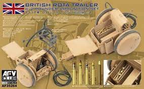AFV CLUB 1/35 British Rota Trailer w/2-Pdr Ammo Set