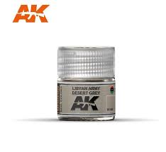 AKI Real Colors: Libyan Army Desert Grey Acrylic Lacquer Paint 10ml Bottle