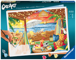 CREART Cozy Cabana E 16x12 Paint by Numbers Kit