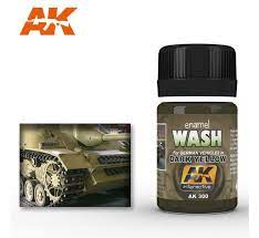 AKI Dark Yellow Wash Enamel Paint 35ml Bottle