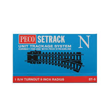 PECO N   ST-5 Code 80 Setrack Right Hand Turnout
