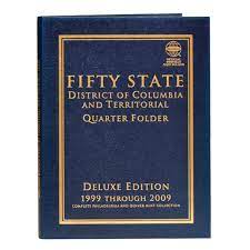 WHITMAN Fifty State Commemorative Quarter 1999-2009 Deluxe Coin Folder
