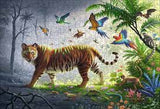 RAVENSBURGER 500-PIECE PUZZLE  WOOD: Jungle Tiger