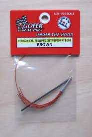 GOFER  1/24-1/25 Brown Prewired Distributor w/Aluminum Plug & Boot