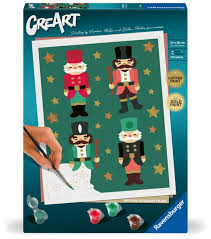 CREART Christmas Nutcracker 9.5X12 Paint by Numbers Kit