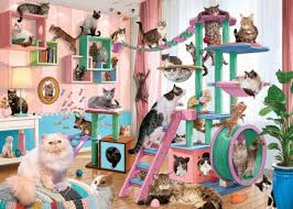 RAVENSBURGER 1000-PIECE PUZZLE Cat Tree Heaven