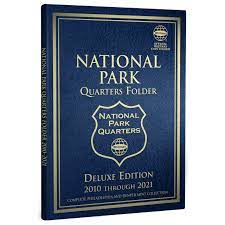 WHITMAN National Park Quarters 2010-21 Philadelphia & Denver Mint Deluxe Edition Coin Folder