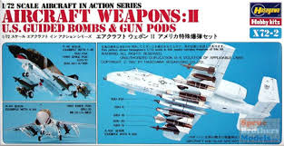 HASEGAWA 1/72 Weapons II - US Guided Bombs & Gun Pods
