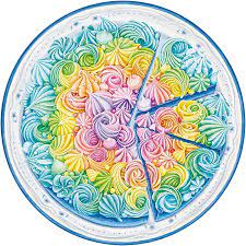 RAVENSBURGER 500-PIECE PUZZLE Rainbow Cake Round Puzzle