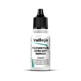 VALLEJO 18ml Bottle Polyurethane Ultra Matt Varnish Game