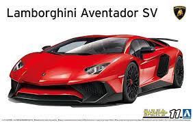 AOSHIMA 1/24 Lamborghini Aventador SV Sports Car