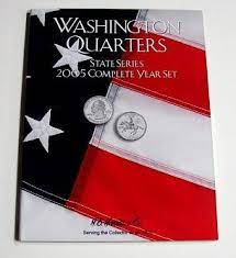 H.E. HARRIS 2005 Complete Year Washington State Quarters Coin Folder