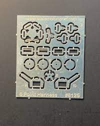 SCALE MOTORSPORT 1/24 6-Point Modern Day Harness Hardware Set (Photo-Etch)