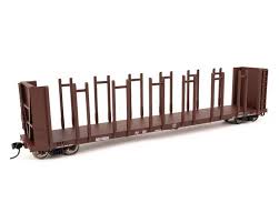 WALTHERS HO 63' Pulpwood Flatcar - Ready to Run -- Southern Railway #115555