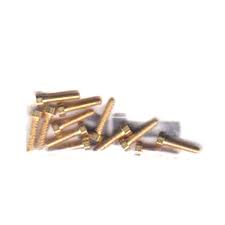 WALTHERS 2-56 Brass Hex Head Machine Screws -- 3/16 x .086" .48 x .22cm pkg(12)