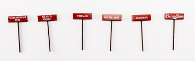 CON-COR N Burma Shave Sign Set #6