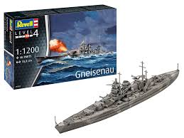 REVELL 1/1200 German Gneisenau Battleship