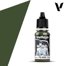 VALLEJO 17ml Bottle Medium Olive Model Color