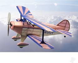 DUMAS 18" Wingspan Pitts Special S1 Rubber Pwd Aircraft Laser Cut Kit