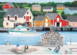 RAVENSBURGER 1000-PIECE PUZZLE Fisherman's Cove
