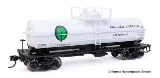 WALTHERS HO 36' 10,000-Gallon Insulated Tank Car w/Large Dome, Bolted Jacket - Ready to -- Columbia Nitrogen CNCX #20020