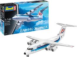 REVELL 1/144 BAe 146-200 AirUK Passenger Airliner