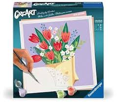 CREART Tulip Bouquet 8x8 Paint by Number Kit