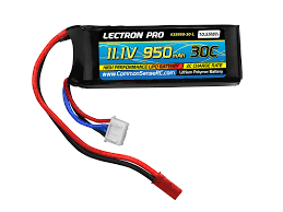 LECTRONPRO 11.1v 950mah 30C Lipo with EC2 + JST