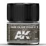 AKI Real Colors: Dark Olive Drab 41 Acrylic Lacquer Paint 10ml Bottle