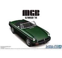 AOSHIMA 1/24 1974 MGB (Mk3) G/HN5D 2-Door Convertible Car