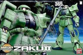 BANDAI  MS-06 Zaku II ,Mega Size 1/48