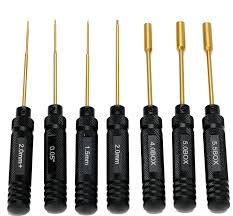 Power Hobby Traxxas TRX-4M Tool kit Nut Drivers 4 / 5 / 6mm Hex, 0.05 / 1.5 / 2.0 Hex