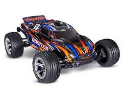 TRAXXAS Rustler 2WD BL-2s HD ORANGE
