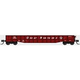 BLUFORD N 52'6" 15-Panel Mill Gondola - Medium Dented Sides - Ready to Run -- Great Northern #72904 (red, white, Large Roadname Lettering, Small Rocky)