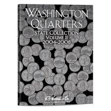 H.E. HARRIS 	2008 Complete Year Washington State Quarters Coin Folder