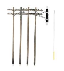 WOODLAND SCENICS O Utility Poles Double Bar