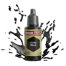 ARMY PAINTER Speedpaint: Grim Black  Acrylic 18ml Bottle
