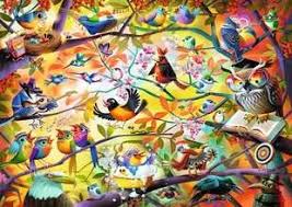 RAVENSBURGER 1000-PIECE PUZZLE Busy Birdies