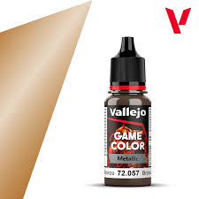 VALLEJO 18ml Bottle Metallic Bright Bronze Game Color