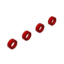 ARRMA ALUMINUM SUSPENSION ARM END CAP (Red) (4pcs)