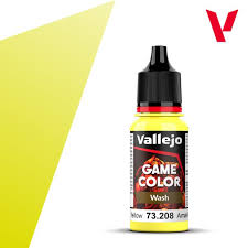 VALLEJO 18ml Bottle Yellow Wash Game Color