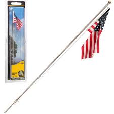 WOODLAND SCENICS Just Plug Large  U.S. Flag Pole