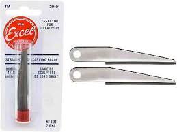 EXCEL Straight Edge Blade, 2pc, Carded