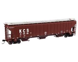 N 3-BAY COVERED HOPPER KCS/GWS