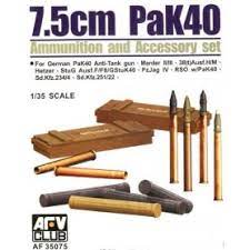AFV CLUB 1/35 Pak 40 7.5cm Ammo & Accessory Set